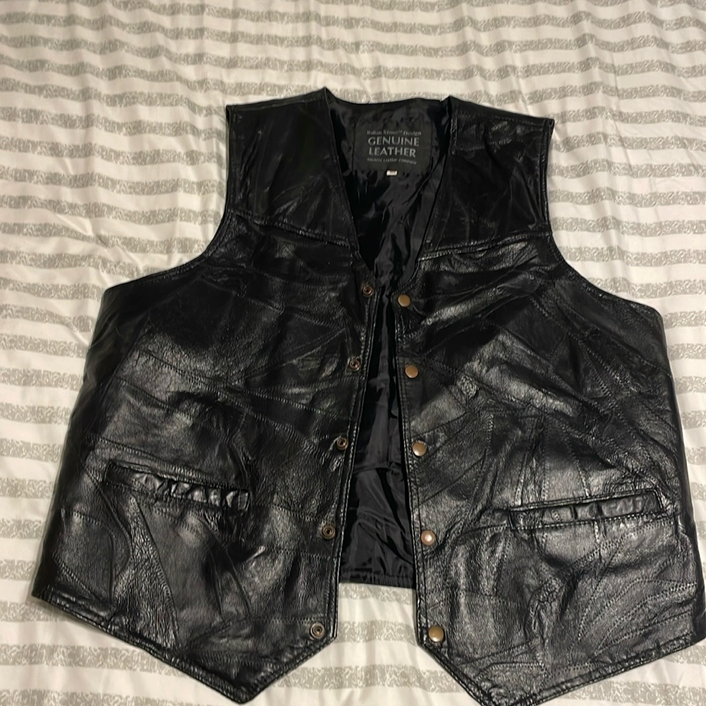 Vintage Genuine Leather Vest